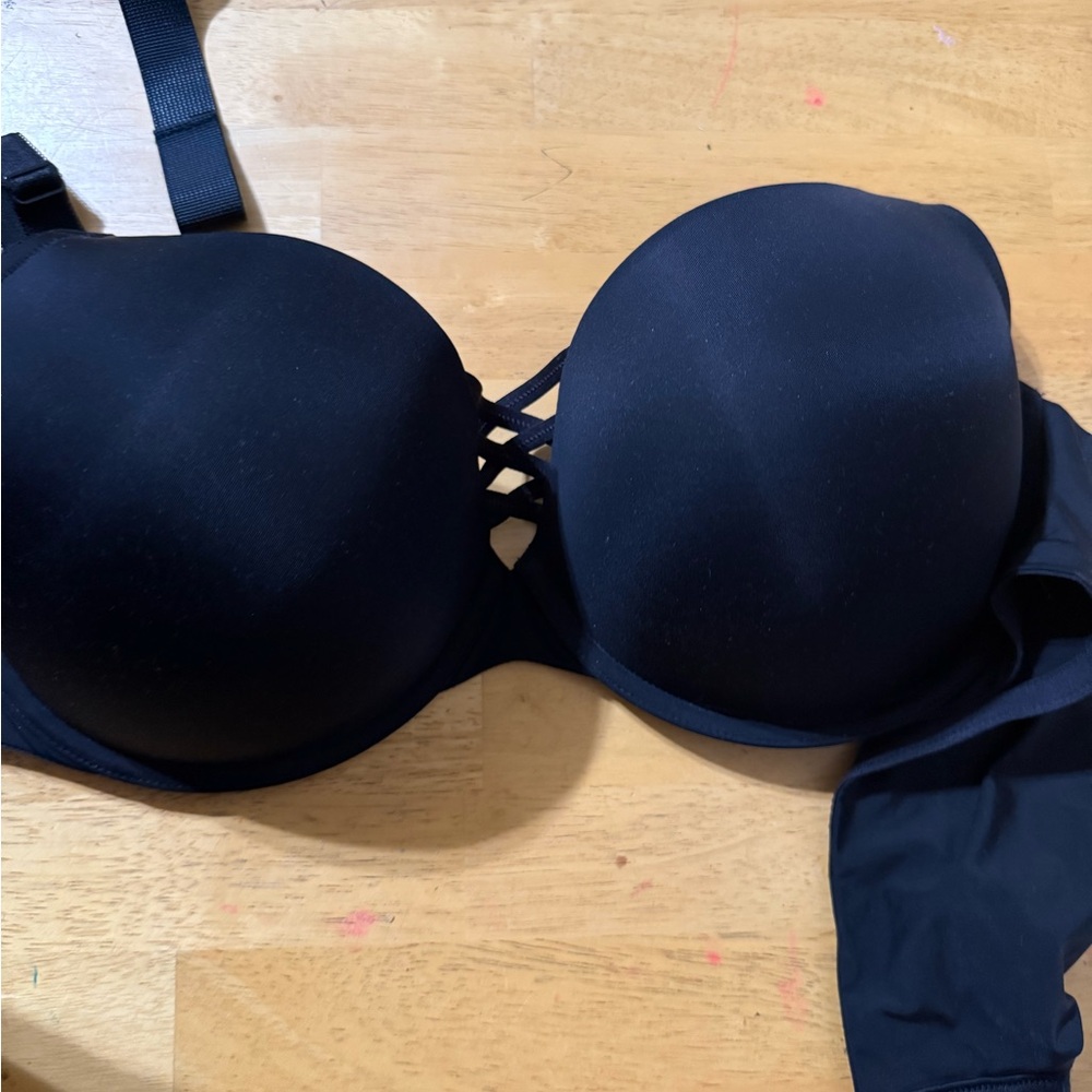 Selling- new, but tags were taken off. Never worn. Has underwire.